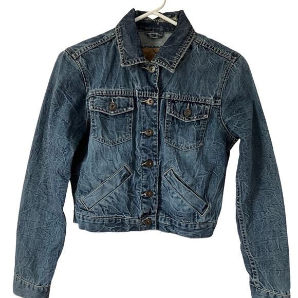 American Eagle Outfitters Blue Jean Jacket M - Picture 4 of 7